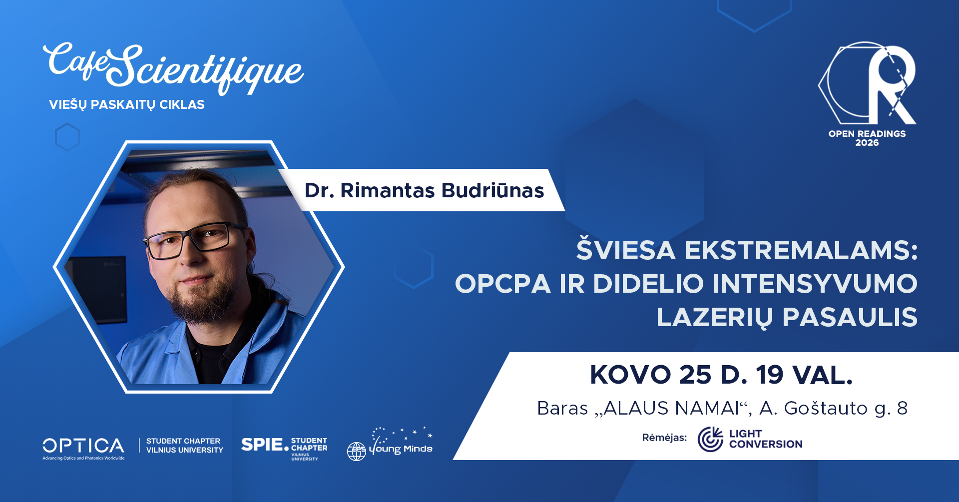 Rimantas Budriūnas Cafe Scientifique Facebook