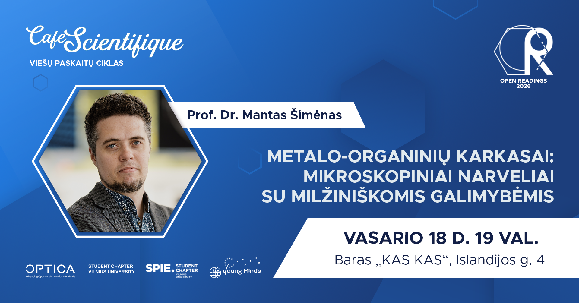 Mantas Šimėnas Cafe Scientifique Facebook